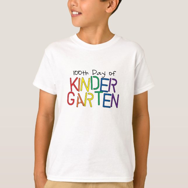 100th Day of Kindergarten T-Shirt (Front)