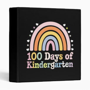 100th Day of Kindergarten Teacher Kids 100 Days  3 Ring Binder