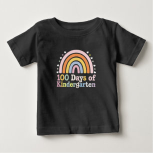 100th Day of Kindergarten Teacher Kids 100 Days Baby T-Shirt
