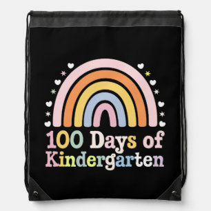 100th Day of Kindergarten Teacher Kids 100 Days  Drawstring Bag