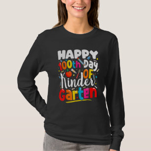 100th Day Of Kindergarten Teachers Kids 100 Days O T-Shirt