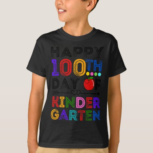 100th Day Of Kindergarten Teachers Students 100 Da T_Shirt