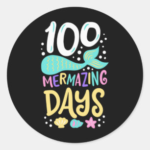 100th Day of School 100 Days 28 Classic Round Sticker