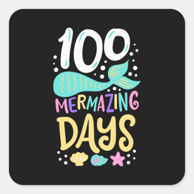 100th Day of School 100 Days 28 Square Sticker (Front)