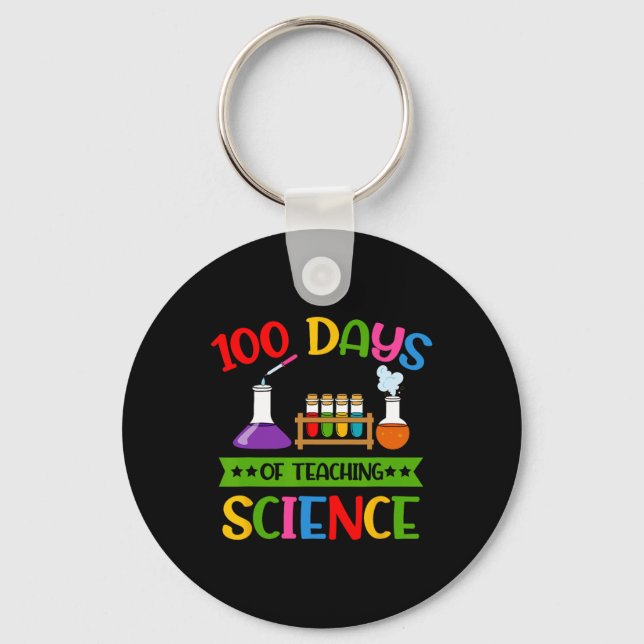 100th Day Of School 100 Days Of Driving School Bus Keychain (Front)