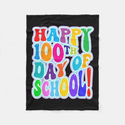 100th Day Of School 100 Days Of School 2  Fleece Blanket