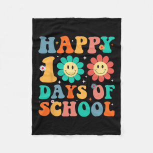 100th Day Of School 100 Days Of School Teacher Stu Fleece Blanket