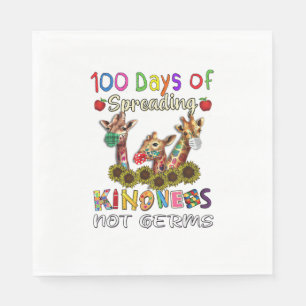 100th Day of School 100 Days Of Spreading Kindness Napkins
