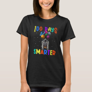 100th Day Of School 100 Days Smarter Books Space A T-Shirt