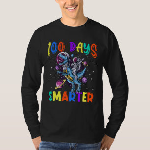 100th Day Of School 100 Days Smarter Books Space A T-Shirt