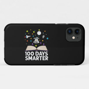 100th Day Of School 100 Days Smarter Books Space iPhone 11 Case