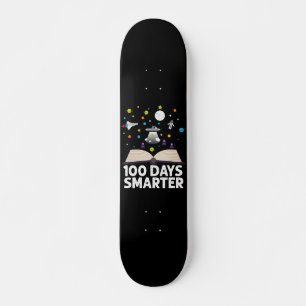 100th Day Of School 100 Days Smarter Books Space Skateboard