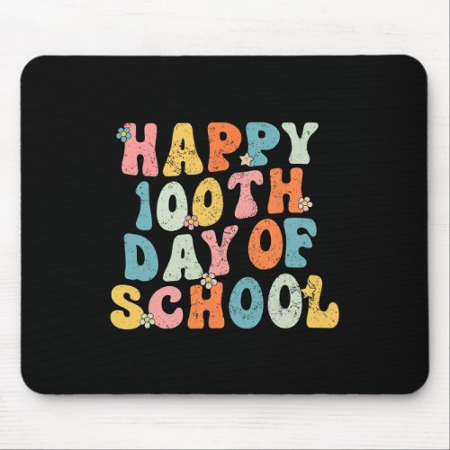 100th Day Of School 100 Days Smarter Teachers Kids Mouse Pad