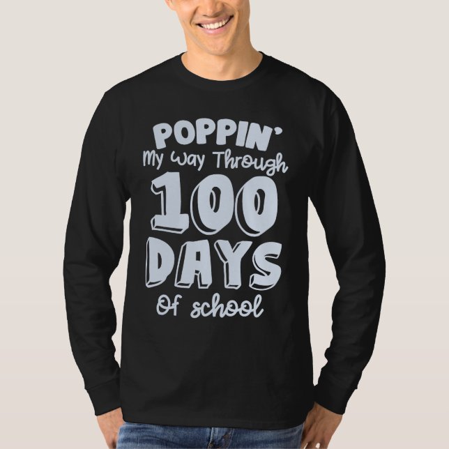 100th Day Of School 100 Days Teacher Students Boys T-Shirt (Front)