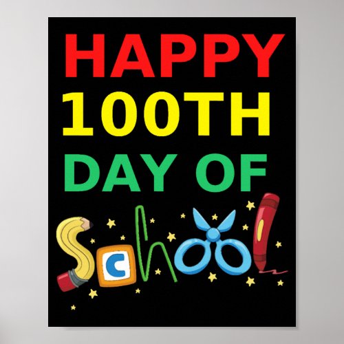 100th Day Of School 2022 Poster