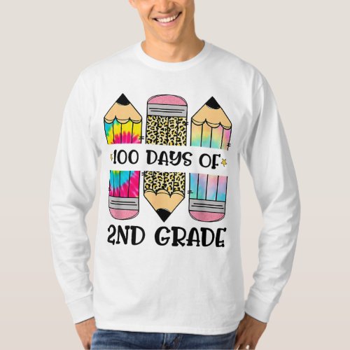100th Day Of School 2nd Grade Teacher Kids 100 Day T_Shirt