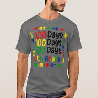 100th Day Of School 6th grade Boys Girls Student T T-Shirt