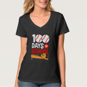 100th Day Of School Baseball 100 Days Smarter Teac T-Shirt