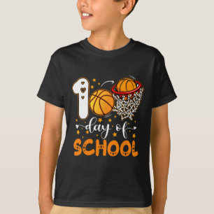 100th Day of School Basketball Kids 100 Days Of Sc T-Shirt