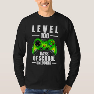 100th Day Of School Boys 100 Days Of School Gaming T-Shirt