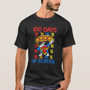 100Th Day Of School Dabbing Pizza Fidget Toy T-Shirt