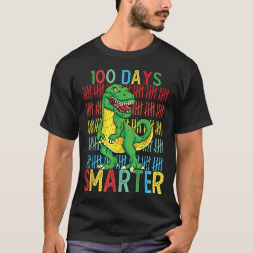 100th Day of School Dino Kids Happy 100 Days Dinos T_Shirt