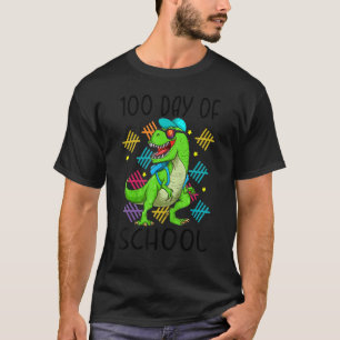 100th Day of School Dino Kids Happy 100 Days Dinos T-Shirt