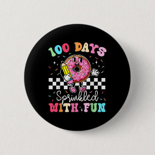 100th Day Of School Donut 100 Days Sprinkled With Button