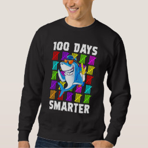 100th Day Of School For Toddlers Kid Shark Sweatshirt