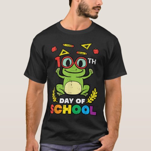 100th Day Of School Frog 100 Days Smarter Teacher  T_Shirt