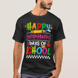 100th Day Of School Happy 100 Days Math Equation T T-Shirt