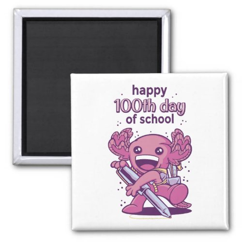 100th day of school invitation magnet