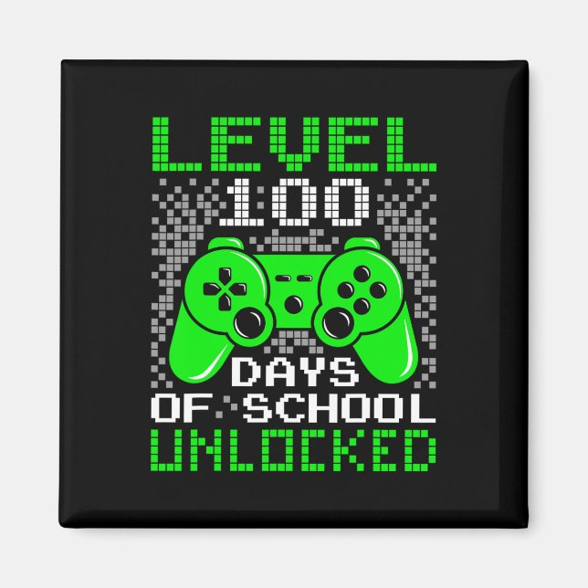 100th Day Of School Kids Level 100 Days Of School  Magnet (Front)