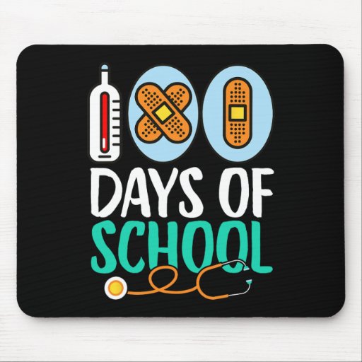 100th Day Of School Kids Teacher 100 Days Of Schoo Mouse Pad