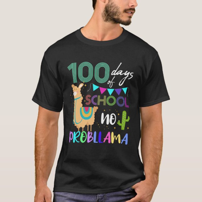 100th day of school llama for child T-Shirt (Front)