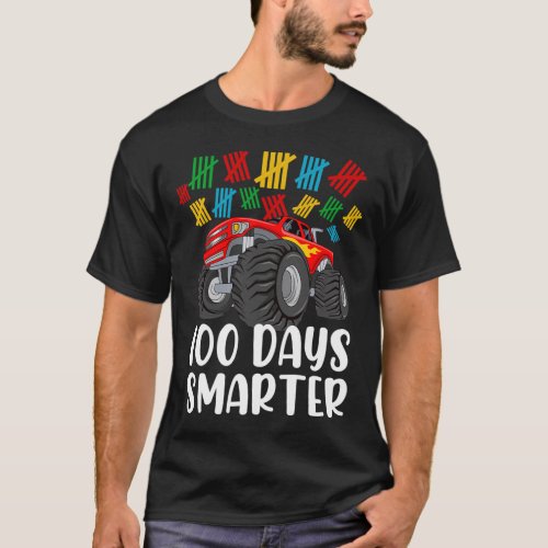 100th Day Of School Monster Truck 100 Smarter  T_Shirt