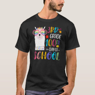 100th Day Of School No Prob Llama 100 Days Of 3rd T-Shirt
