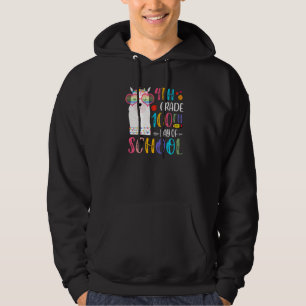 100th day of School No Prob Llama 100 Days Of 4th Hoodie