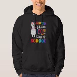 100th Day Of School No Prob Llama 100th Day Fourth Hoodie
