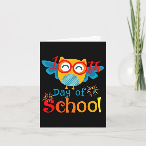 100th Day Of School Owl Lover 100 Days Teacher Gif Card