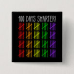 100th Day of School Rainbow Counting Teacher Pinback Button