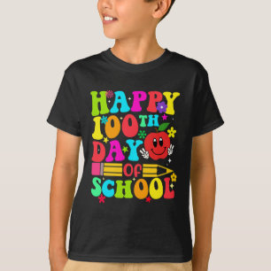 100th Day Of School Retro 100 Days Teacher Student T-Shirt