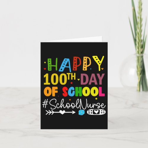 100th Day Of School _ School Nurse 100 Days Of Sch Card