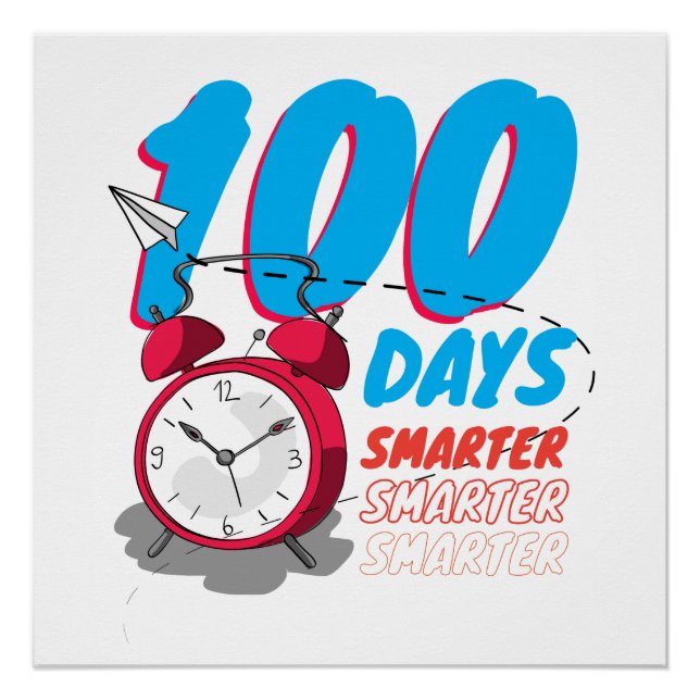 100Th Day Of School Shirt | 100 Days Of School Poster (Front)