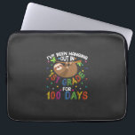100th Day of School Sloth Design - 1st Grade 100 D Laptop Sleeve<br><div class="desc">100th Day of School Sloth Design - 1st Grade 100 Days School T-Shirt</div>