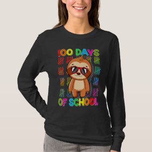 100th Day of School Sloth Happy 100 Days Smarter S T-Shirt