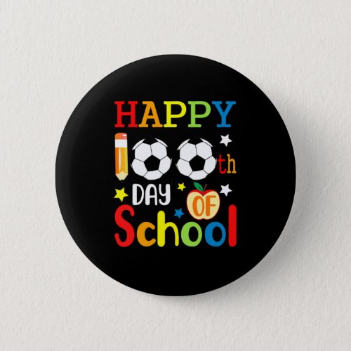 100th Day Of School Soccer Lover Boys And Girl Gif Button