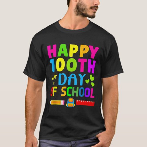 100th Day Of School Student Gamers Teache Kinderga T_Shirt