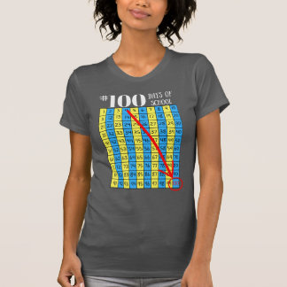 100th Day of School T-Shirt 100s Chart Teacher