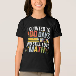 100th Day of School T-Shirt - Fun Math Celebration Tri-Blend Shirt